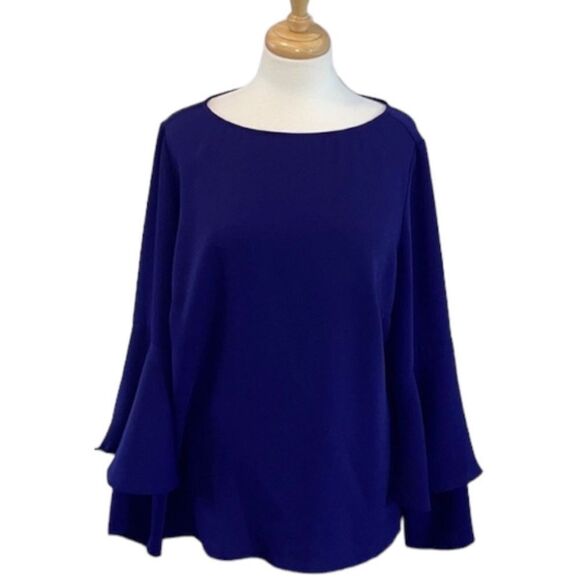 Chicos Purple/Dark Blue Tunic - Picture 1 of 10